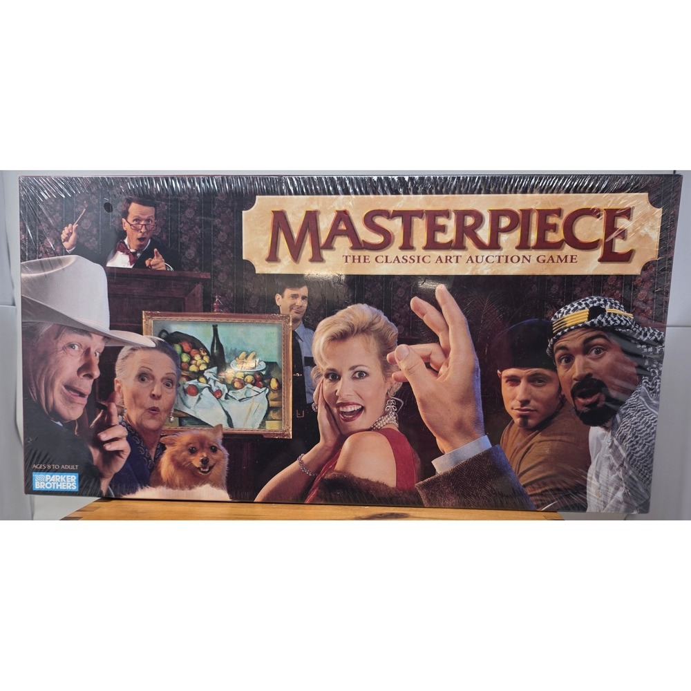 Parker Brothers Masterpiece Board Game Unisex 1996 Art Auction Game New Sealed